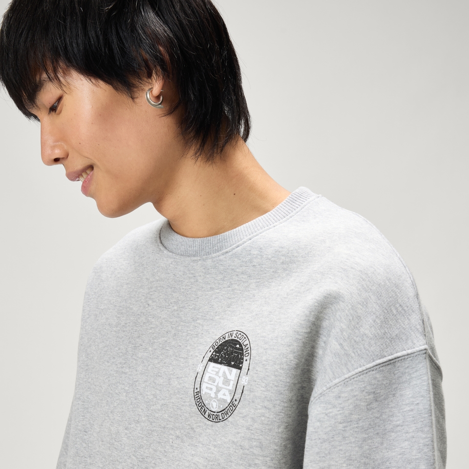 Unisex 'Ninety Three' Sweatshirt - Heathered Grey - S