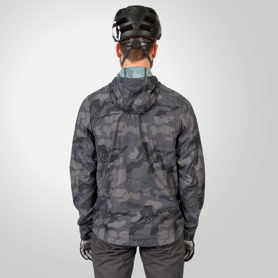 Men's Hummvee Windproof Shell Jacket - Grey Camo - XXXL