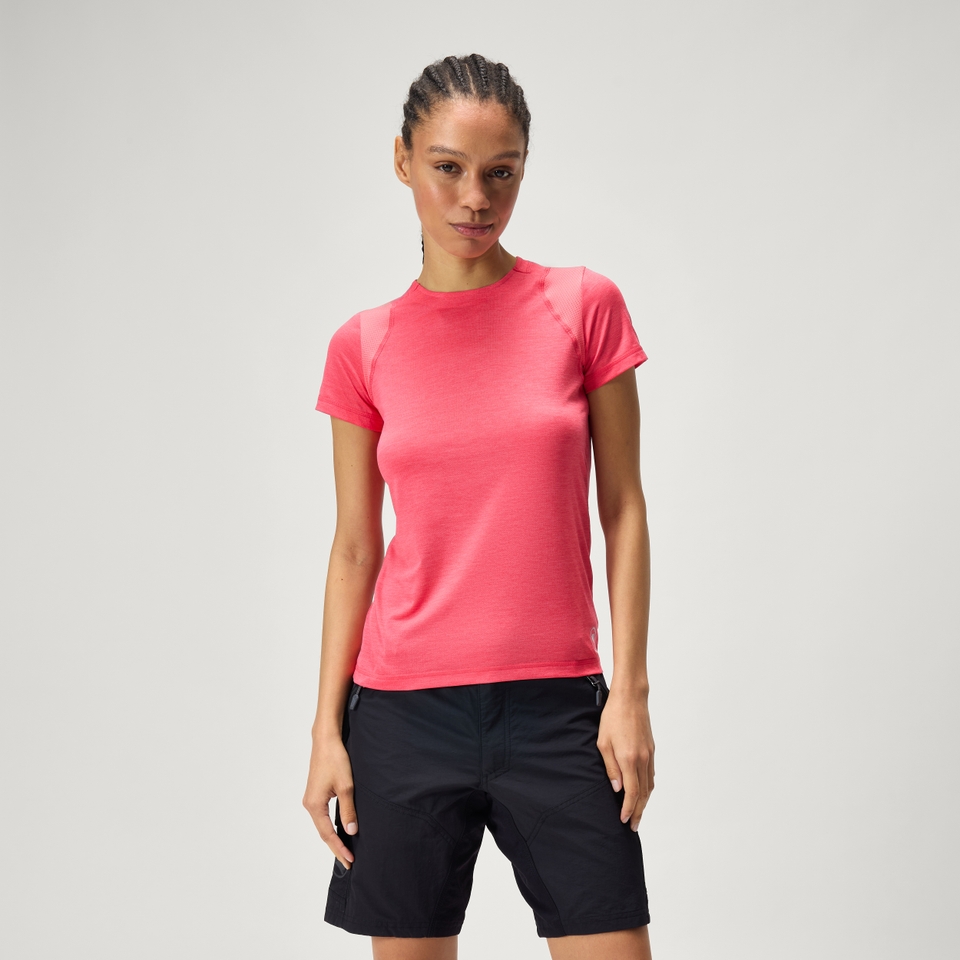 Women's SingleTrack S/S Jersey - Punch Pink - XL