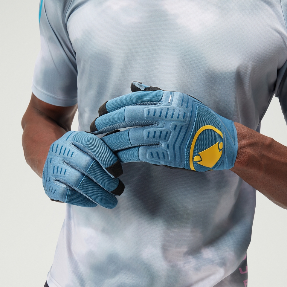 Men's SingleTrack Glove II - Blue Steel - XS