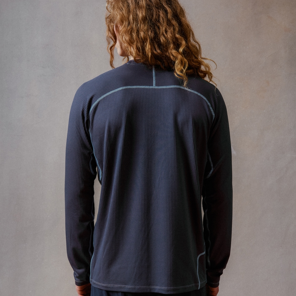 Unisex Long Sleeve Corner Shirt Obre Blue - 2XL