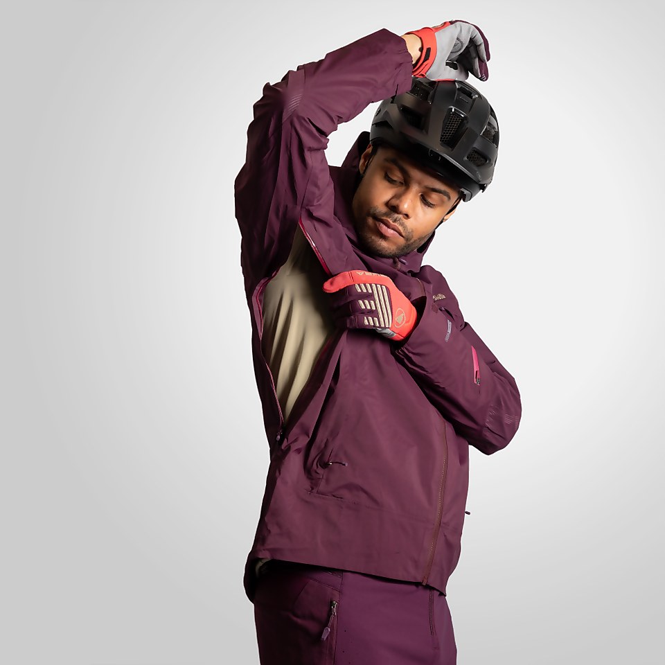 Men's MT500 Waterproof Jacket II - Aubergine - 3XL