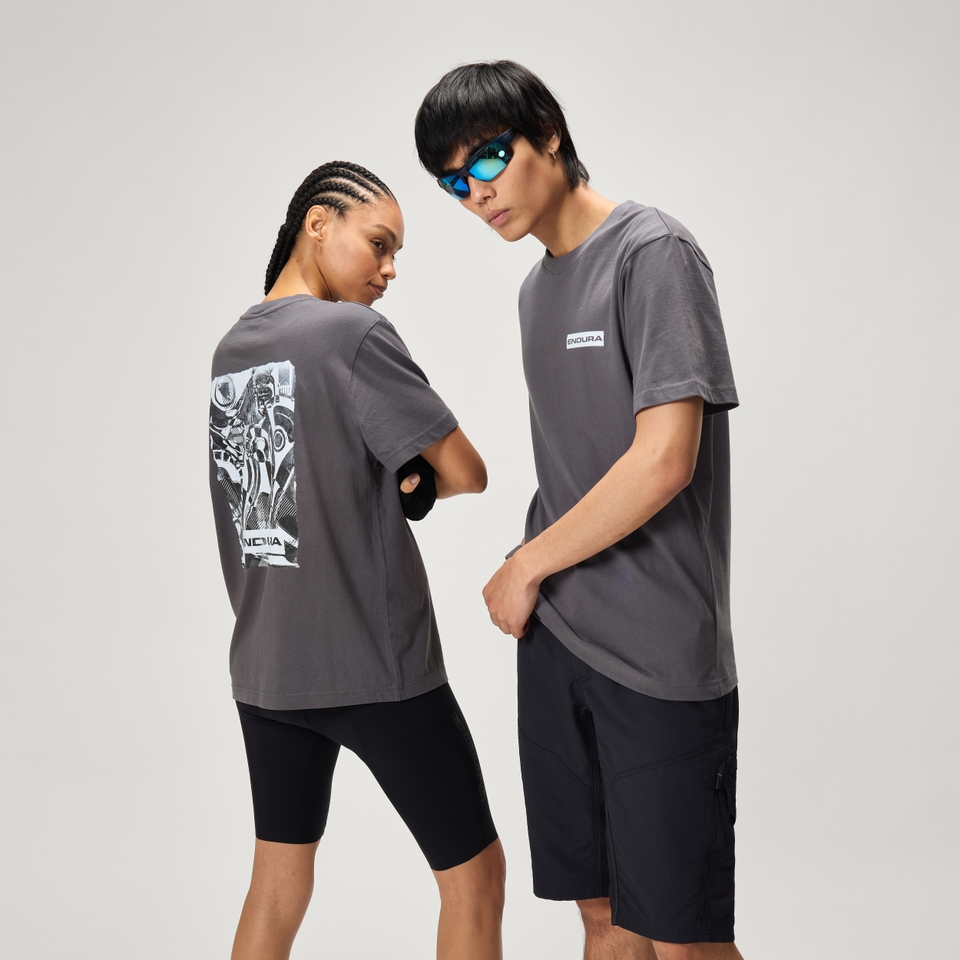 Unisex 'Gearworks' T-Shirt - Pewter - M