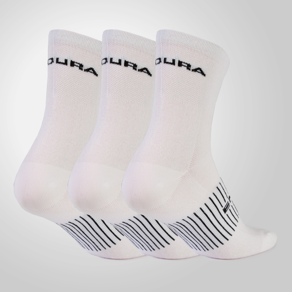 Men's Coolmax® Race Sock (Triple Pack) - White - S-M