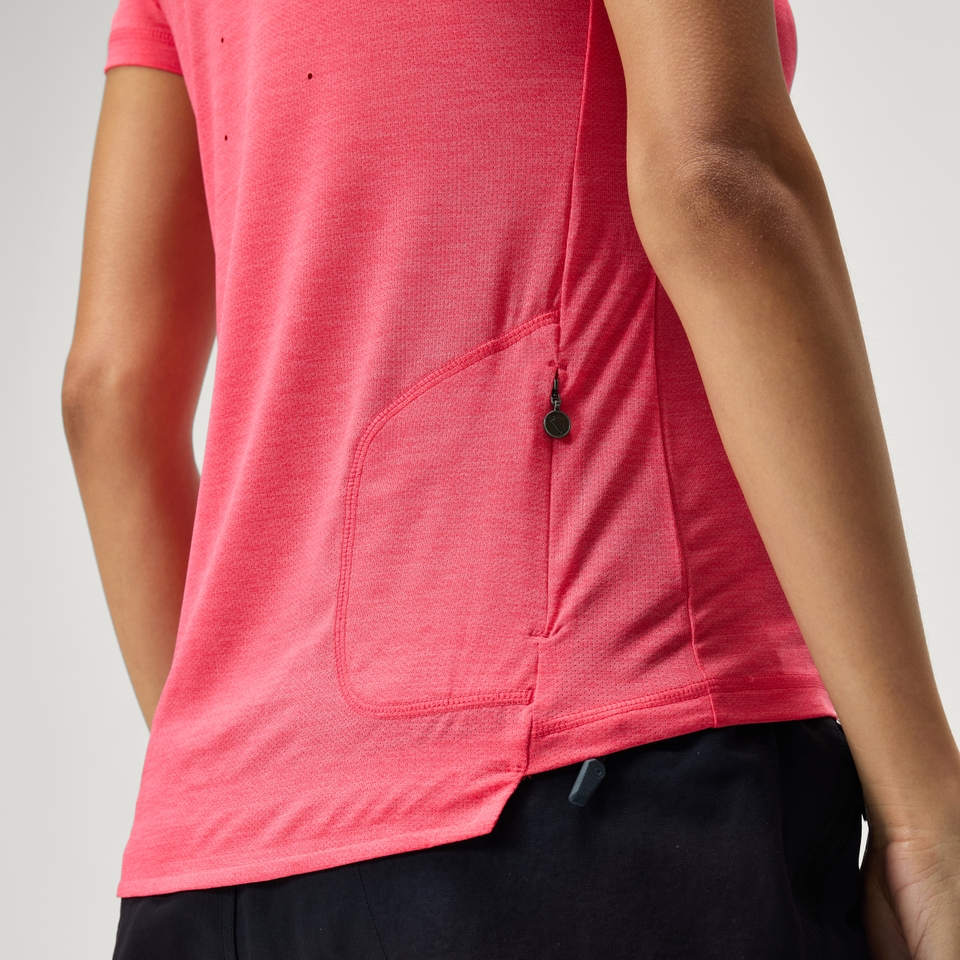 Women's SingleTrack S/S Jersey - Punch Pink - XL