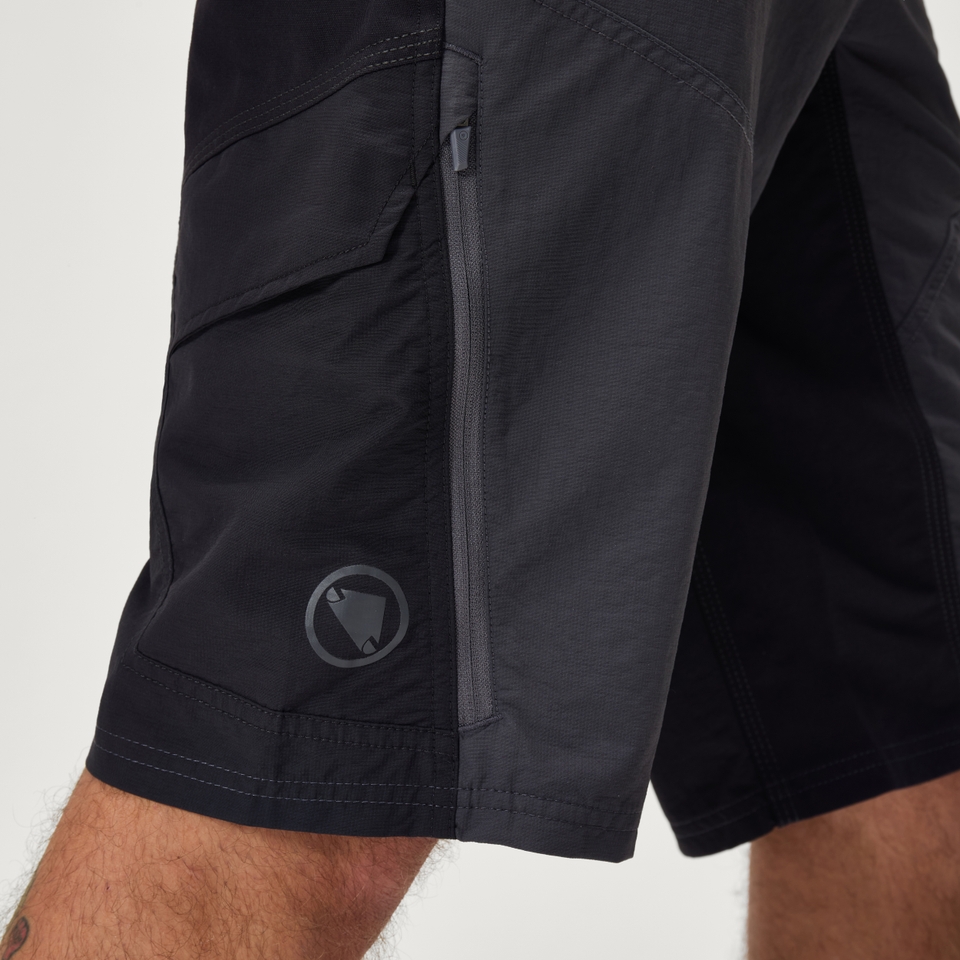 Men's Hummvee Short with Liner - Grey - XXXL