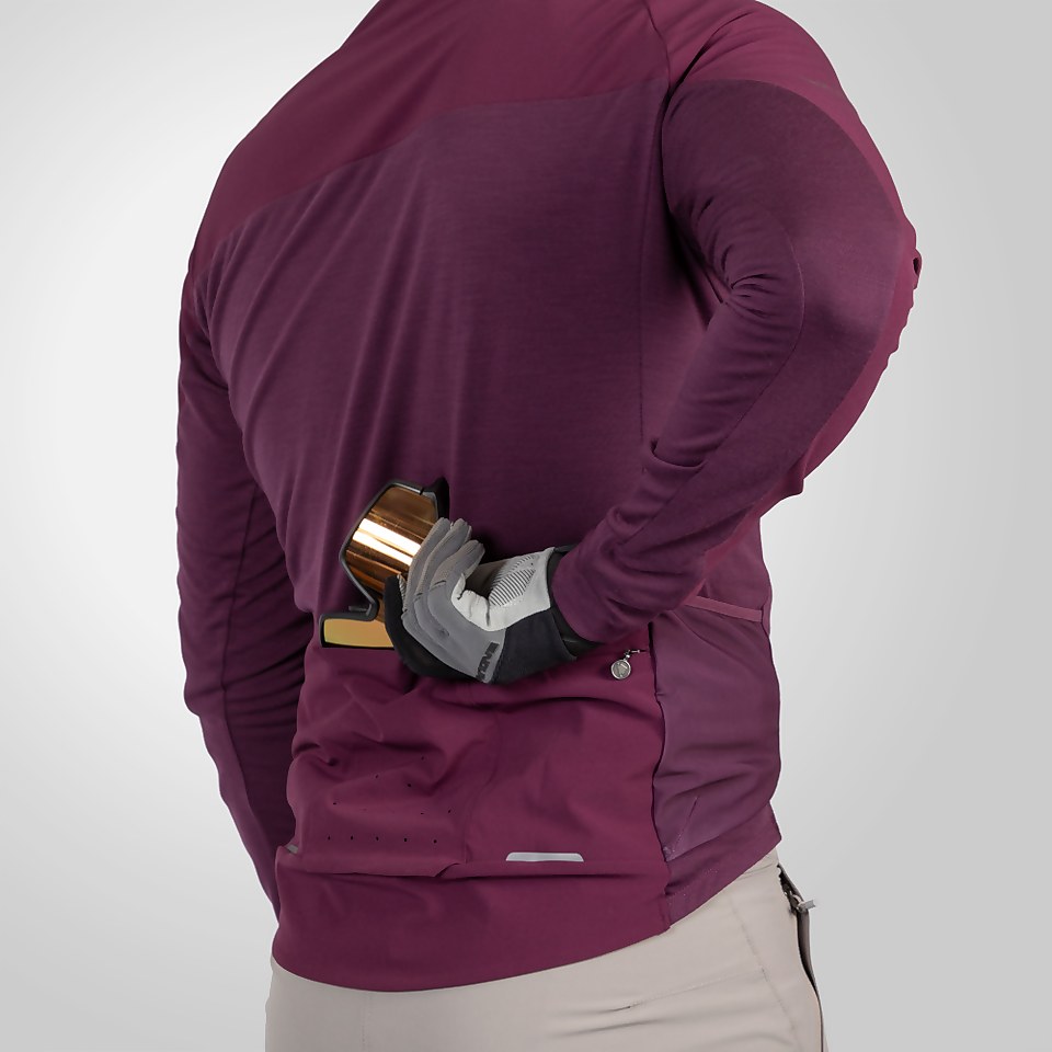 Men's GV500 L/S Jersey - Aubergine - M