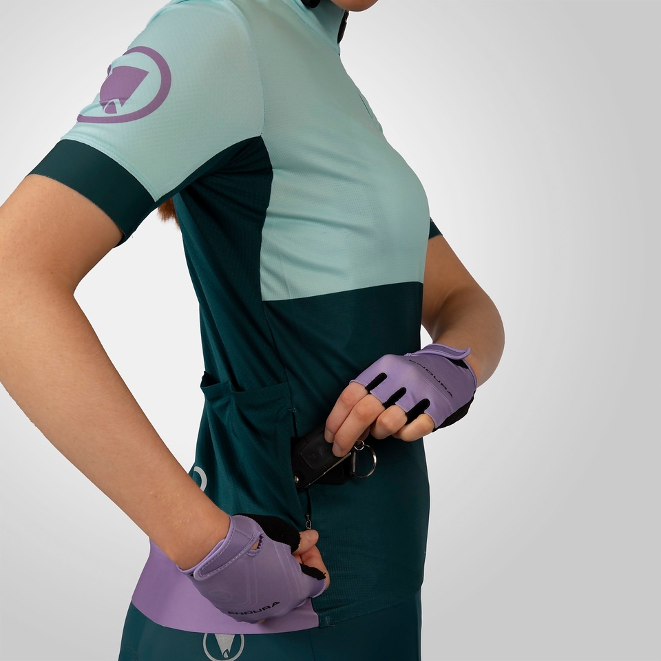 Women's FS260 Print S/S Jersey - Violet - XL