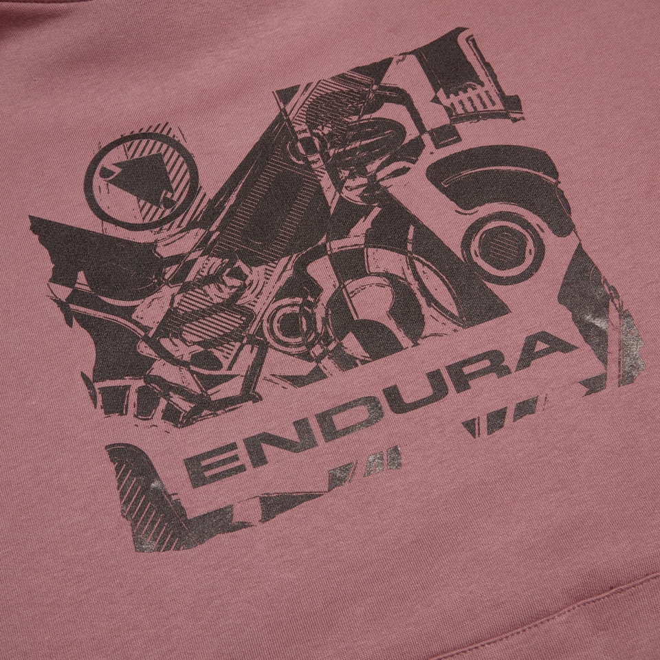 Unisex 'Gearworks' Hoodie - Dusky Mauve - XL