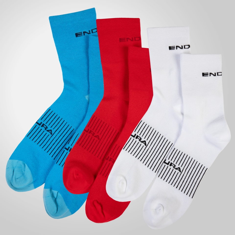 Men's Coolmax® Race Sock (Triple Pack) - White - S-M