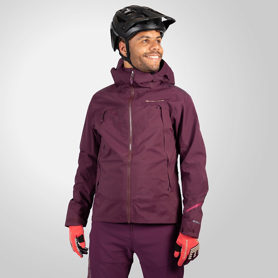 Men's MT500 Waterproof Jacket II - Aubergine - 3XL