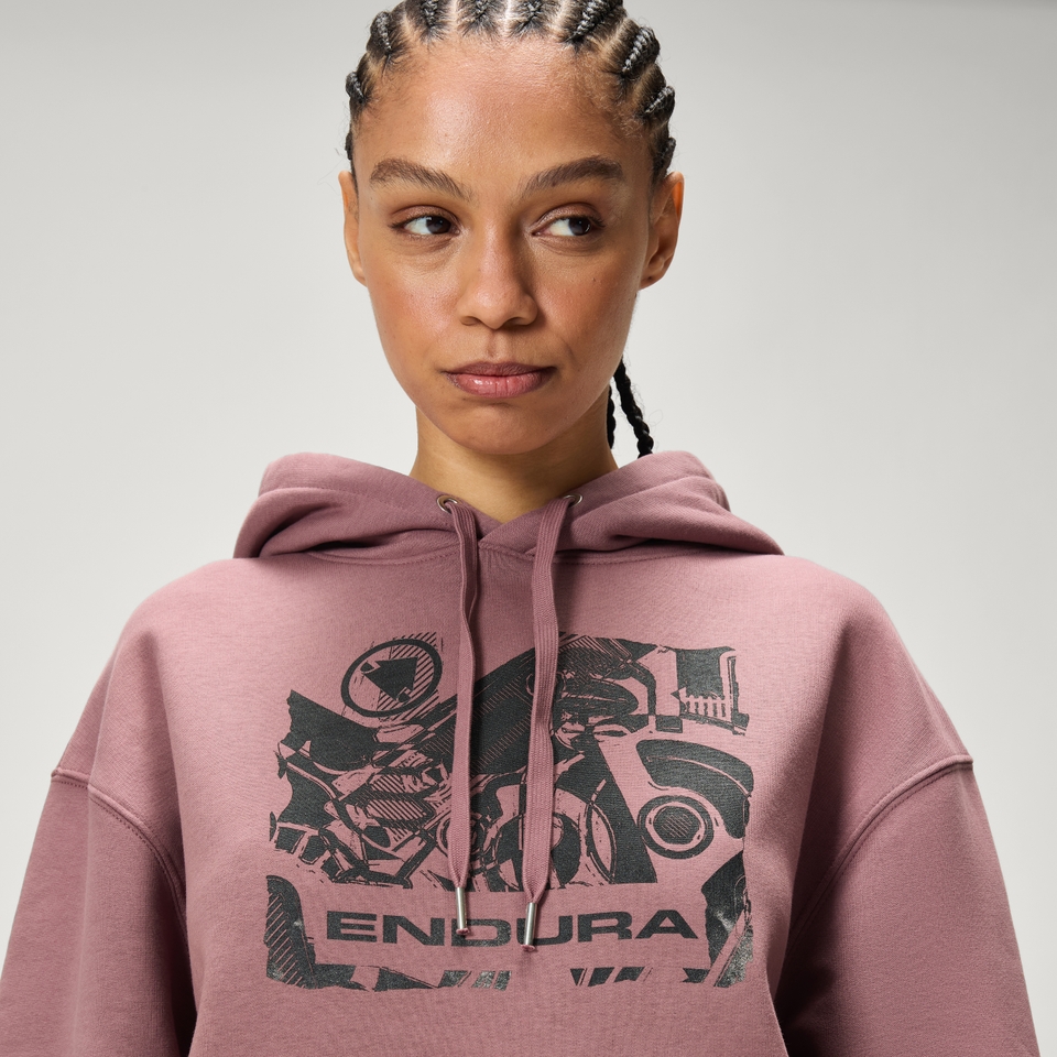 Unisex 'Gearworks' Hoodie - Dusky Mauve - XL