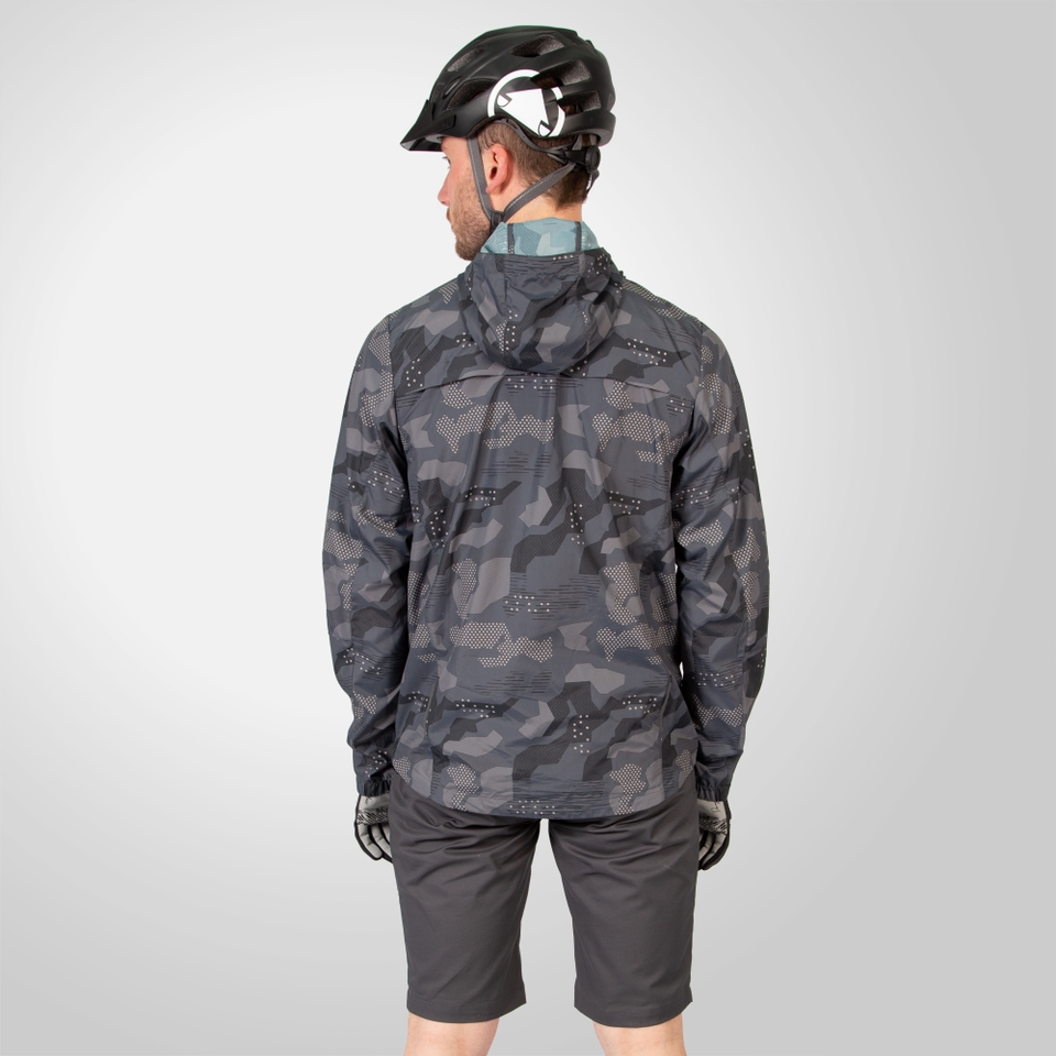 Men's Hummvee Windproof Shell Jacket - Grey Camo - XXXL