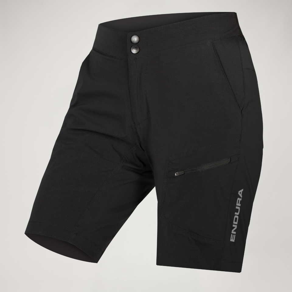Women's Hummvee Lite Short with Liner - Black - XL