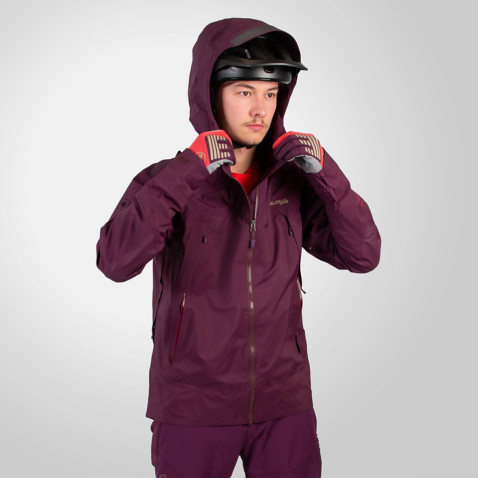 Men's MT500 Waterproof Jacket II - Aubergine - 3XL