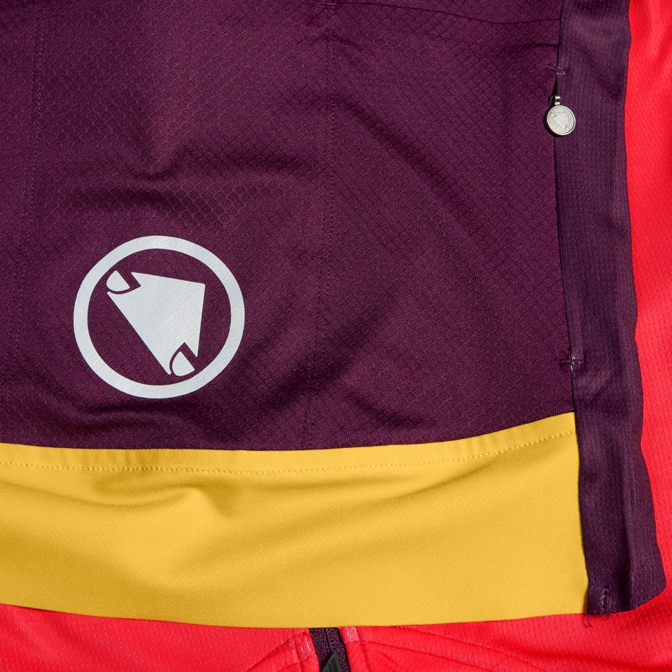 Women's FS260 Print S/S Jersey - Pomegranate - XL