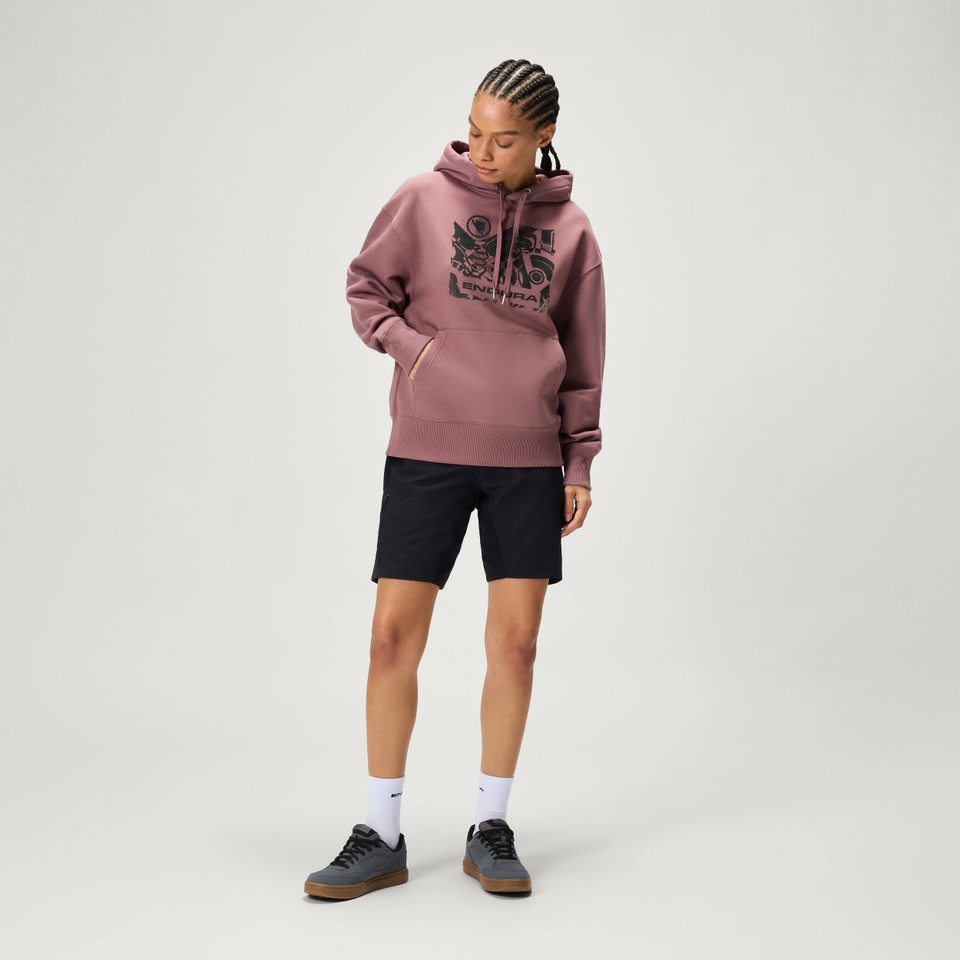 Unisex 'Gearworks' Hoodie - Dusky Mauve - XL