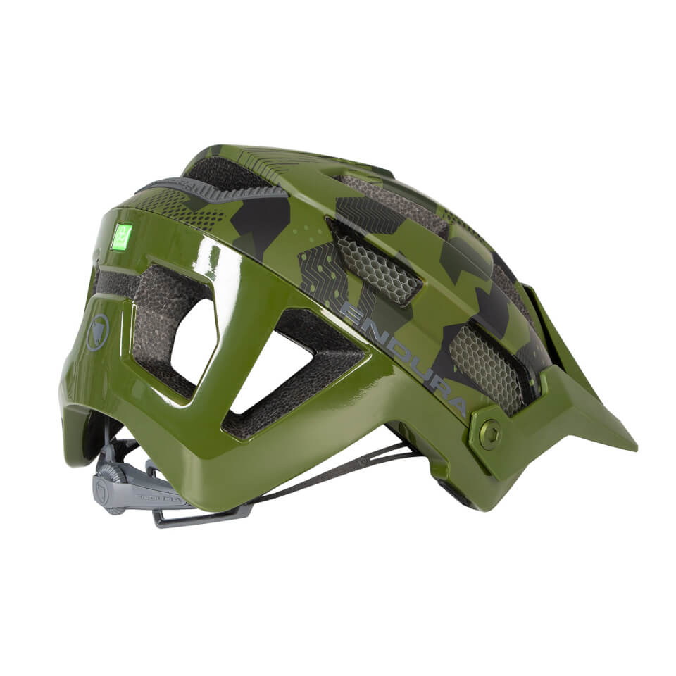 Endura SingleTrack Helmet - Green - S-M