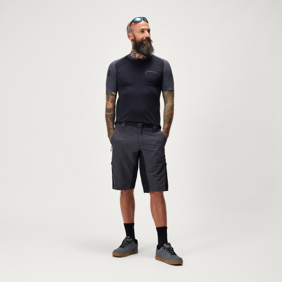 Men's Hummvee Short with Liner - Grey - XXXL