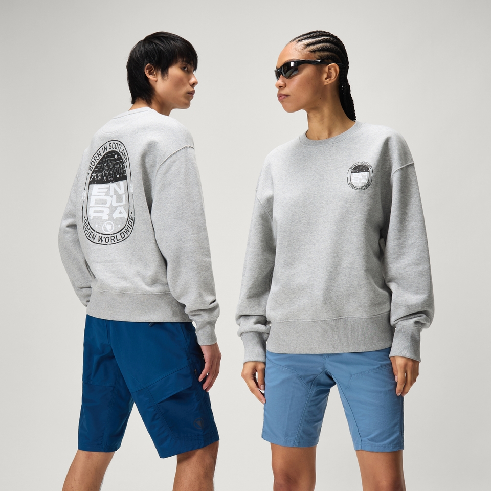 Unisex 'Ninety Three' Sweatshirt - Heathered Grey - S