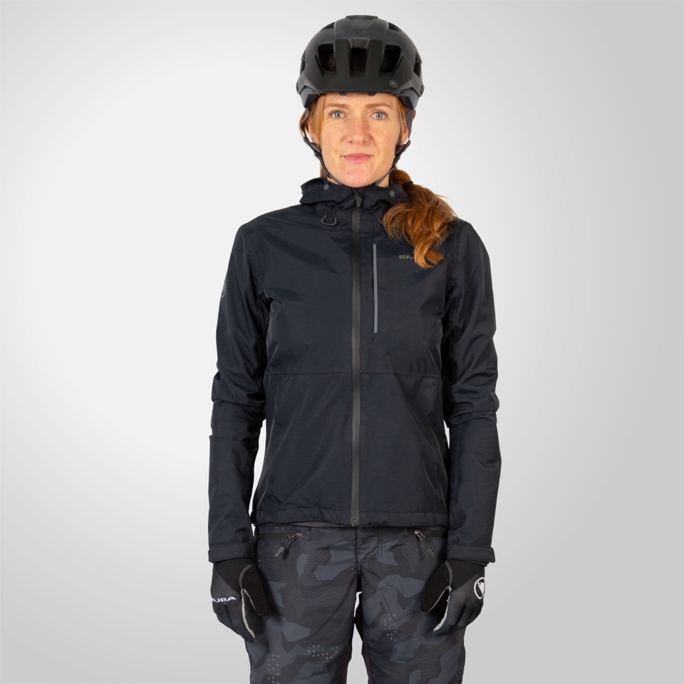 Women's Hummvee Waterproof Hooded Jacket - Black - XXL