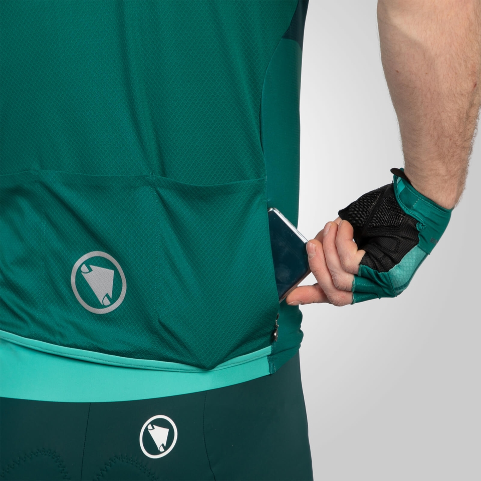 Men's FS260 Print S/S Jersey - Emerald Green - XXL