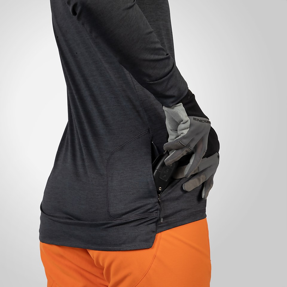 Women's SingleTrack L/S Jersey - Matt Grey - 2XL