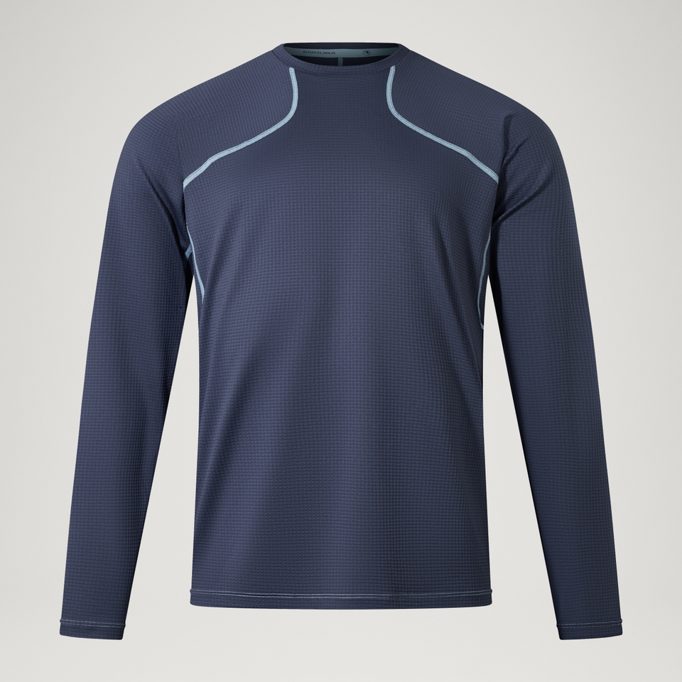 Unisex Long Sleeve Corner Shirt Obre Blue - 2XL