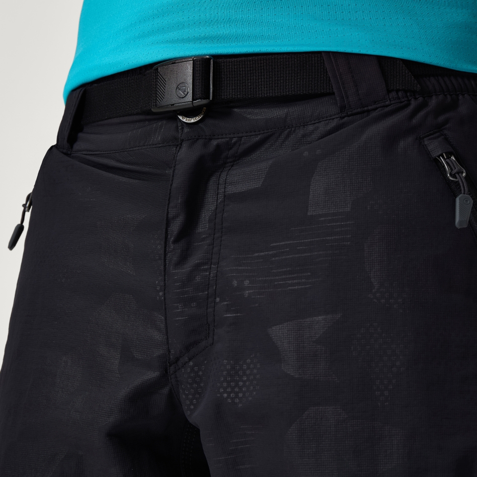 Men's Hummvee Short with Liner - Black Camo - XXL