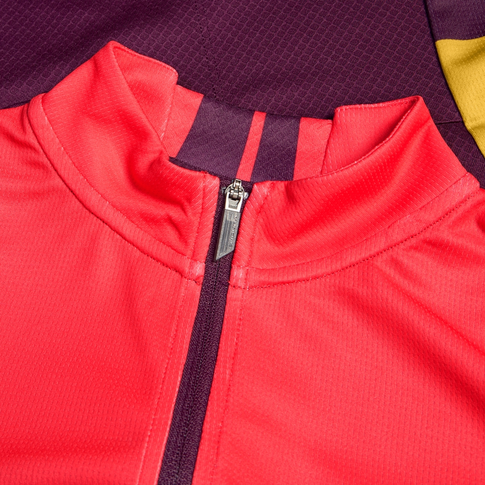 Women's FS260 Print S/S Jersey - Pomegranate - XL