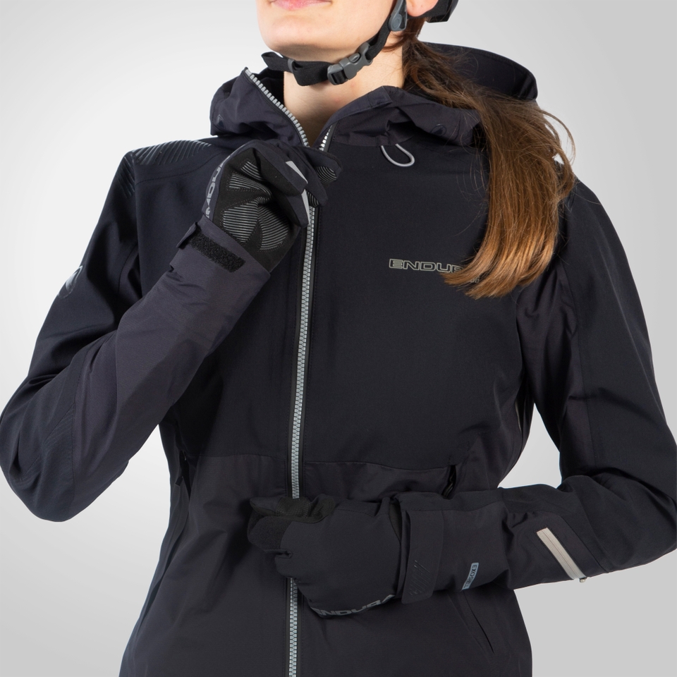 Women's MT500 Waterproof Jacket - Black - XL