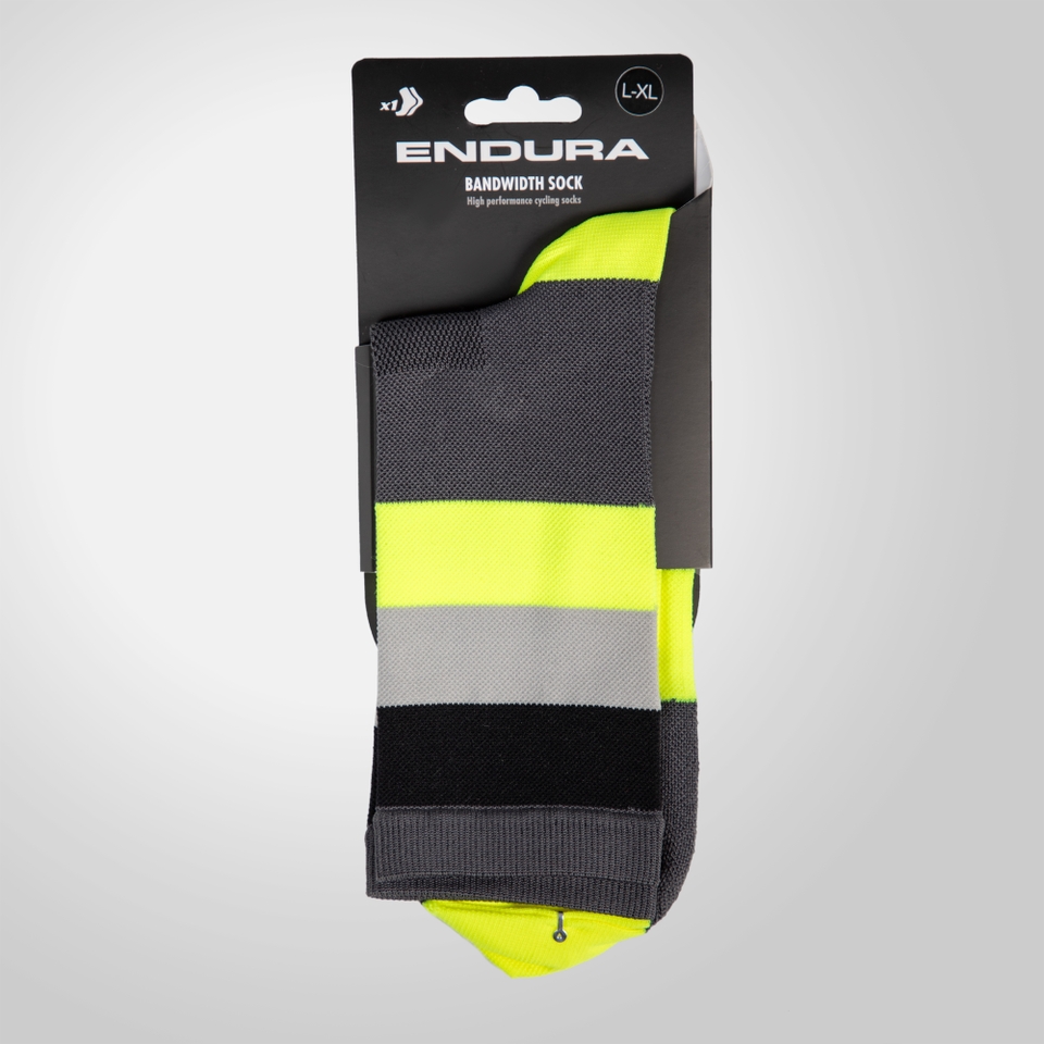 Men's Bandwidth Sock - Hi-Viz Yellow - S-M