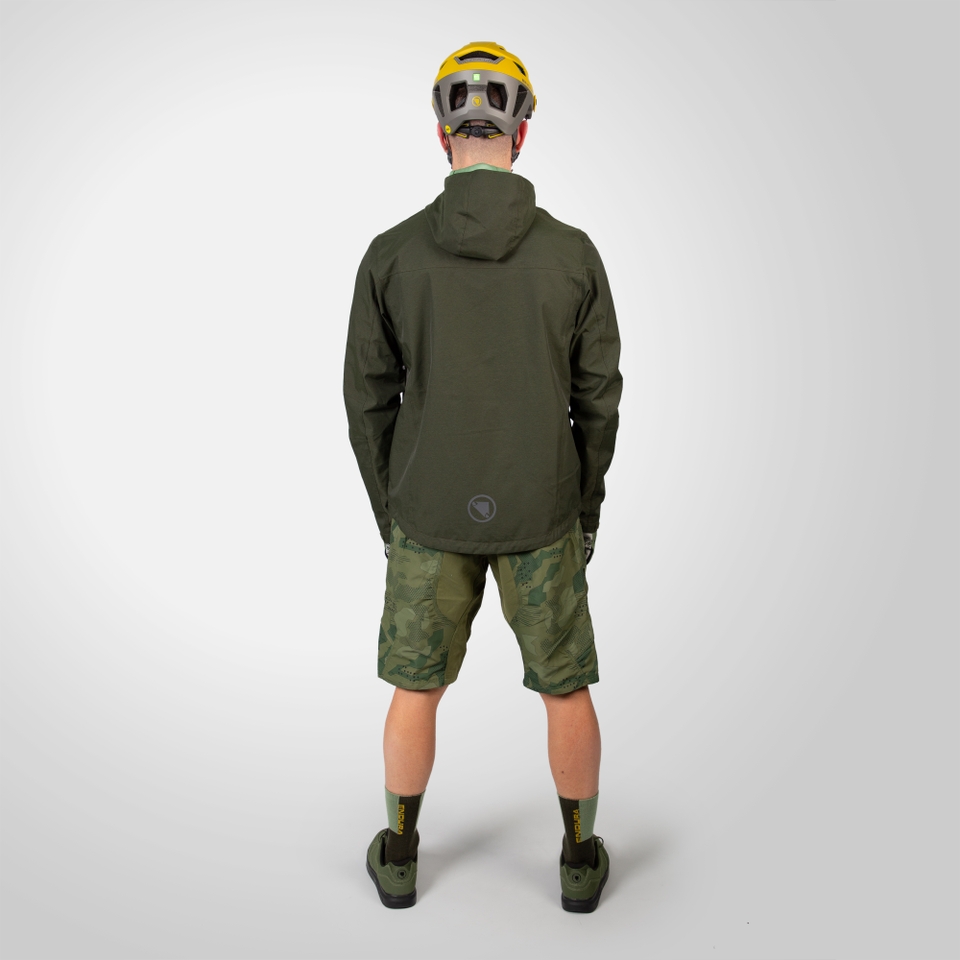 Men's Hummvee Waterproof Hooded Jacket - Bottle Green - XXXL