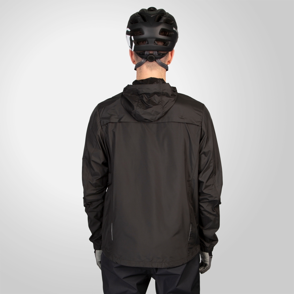 Men's Hummvee Windproof Shell Jacket - Black - XXXL