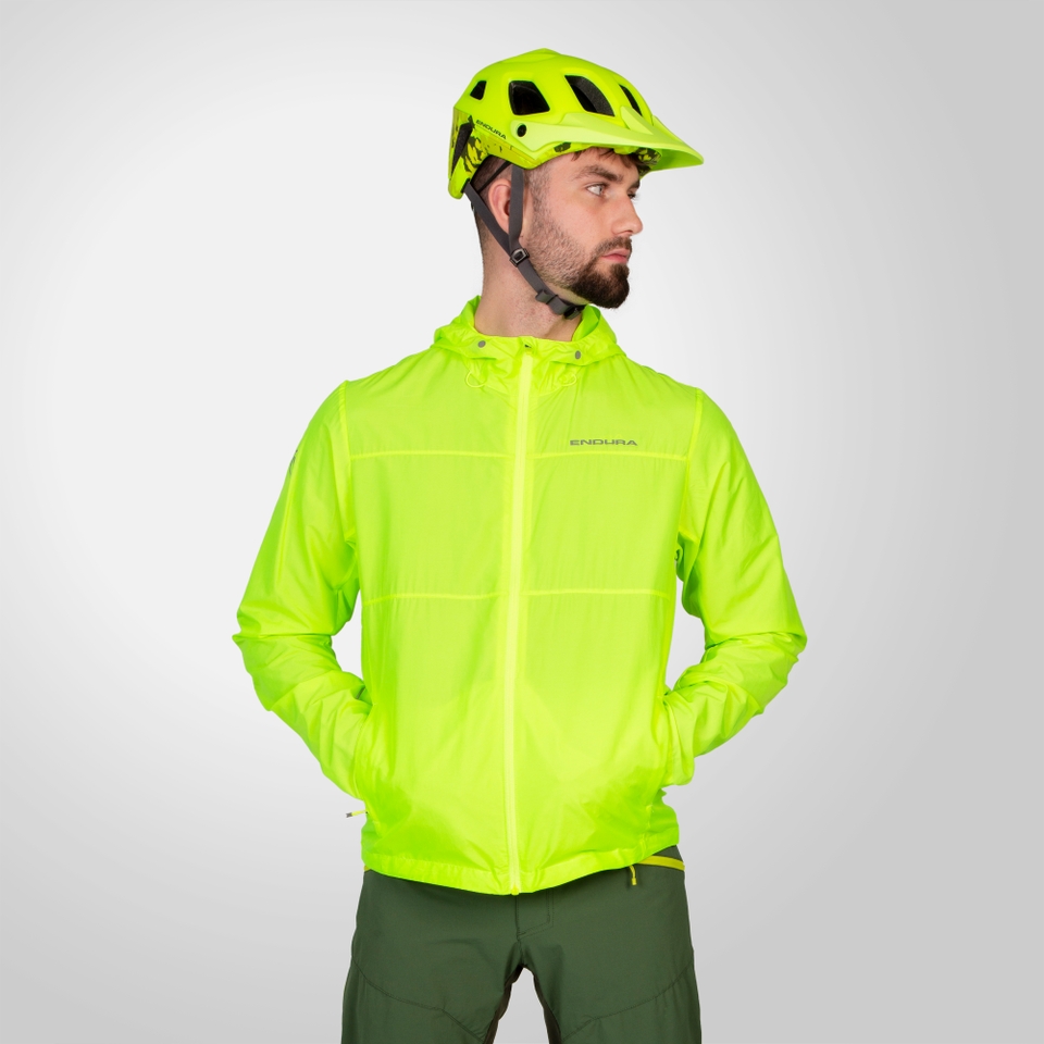 Men's Hummvee Windproof Shell Jacket - Hi-Viz Yellow - XXXL