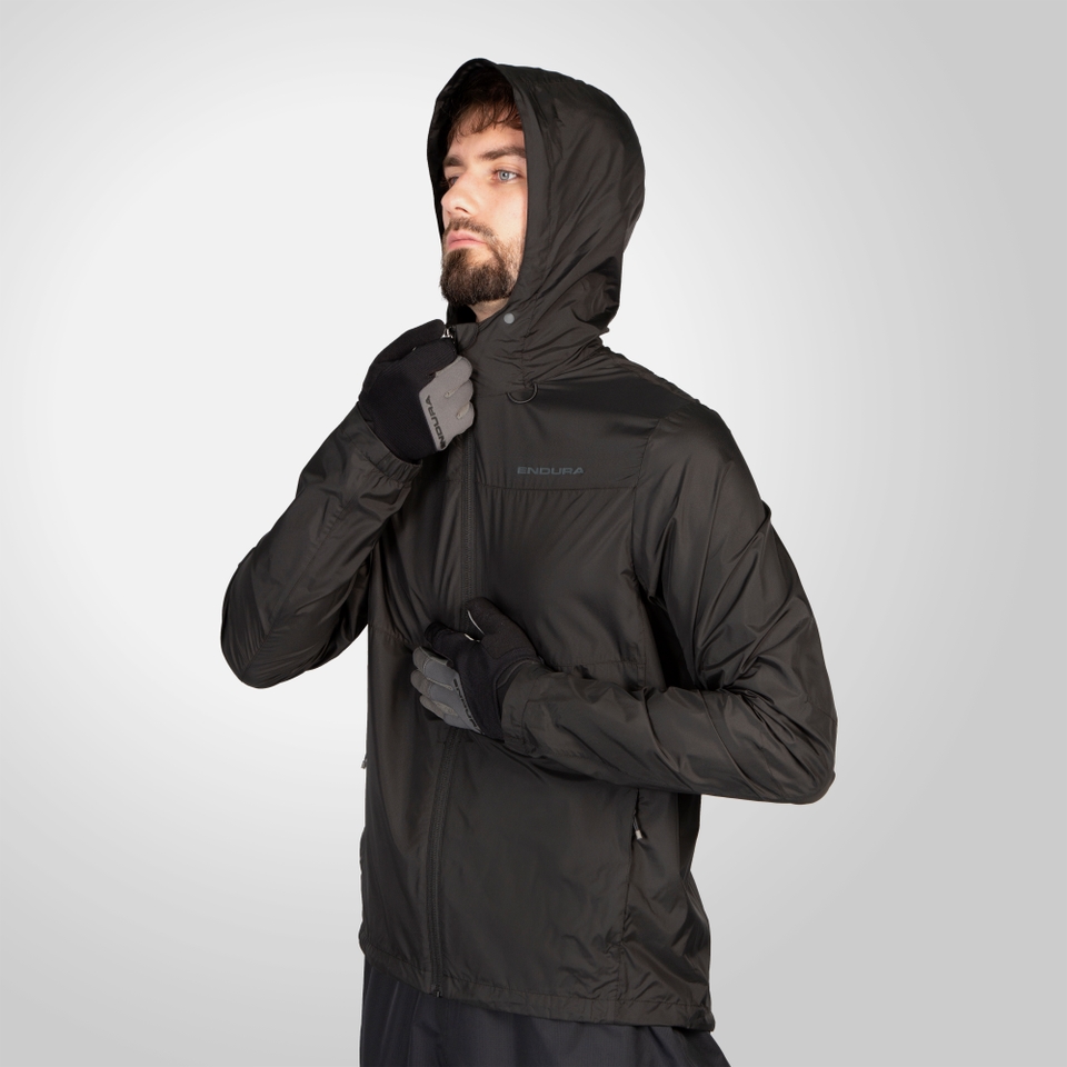 Men's Hummvee Windproof Shell Jacket - Black - XXXL