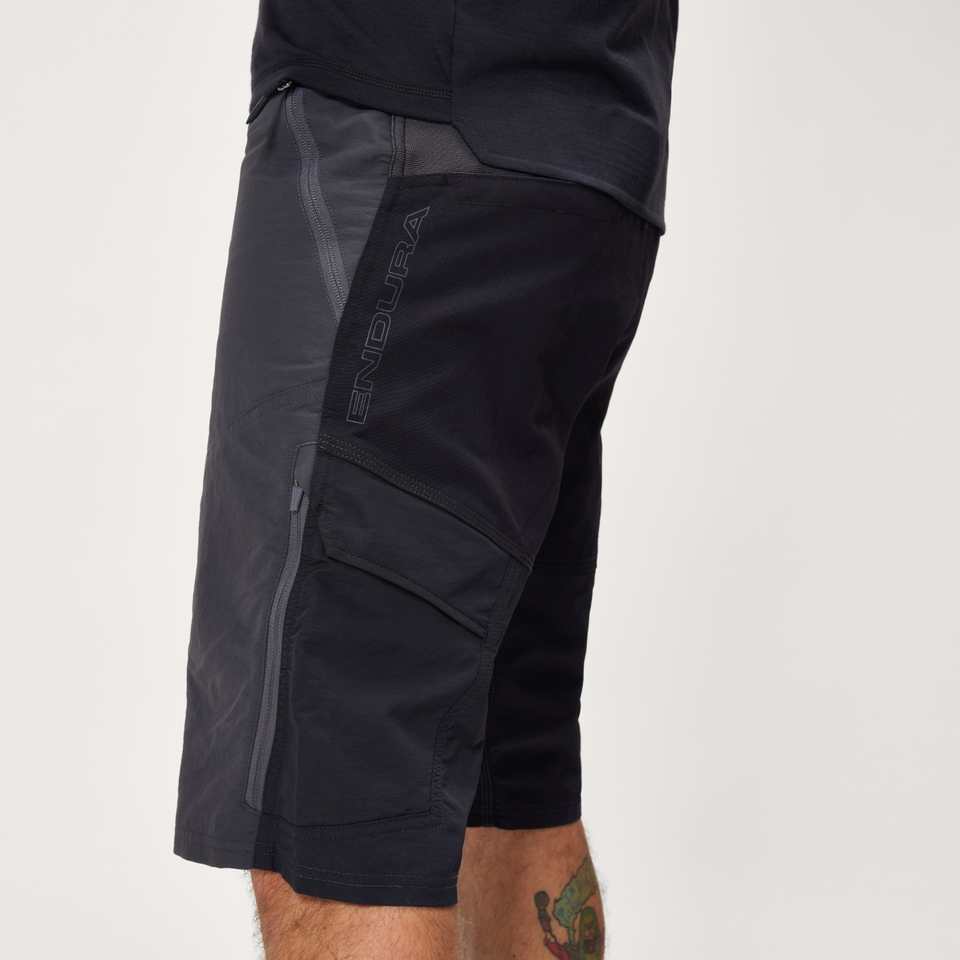 Men's Hummvee Short with Liner - Grey - XXXL