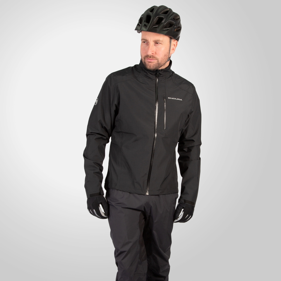 Men's Hummvee Waterproof Hooded Jacket - Black - XXL