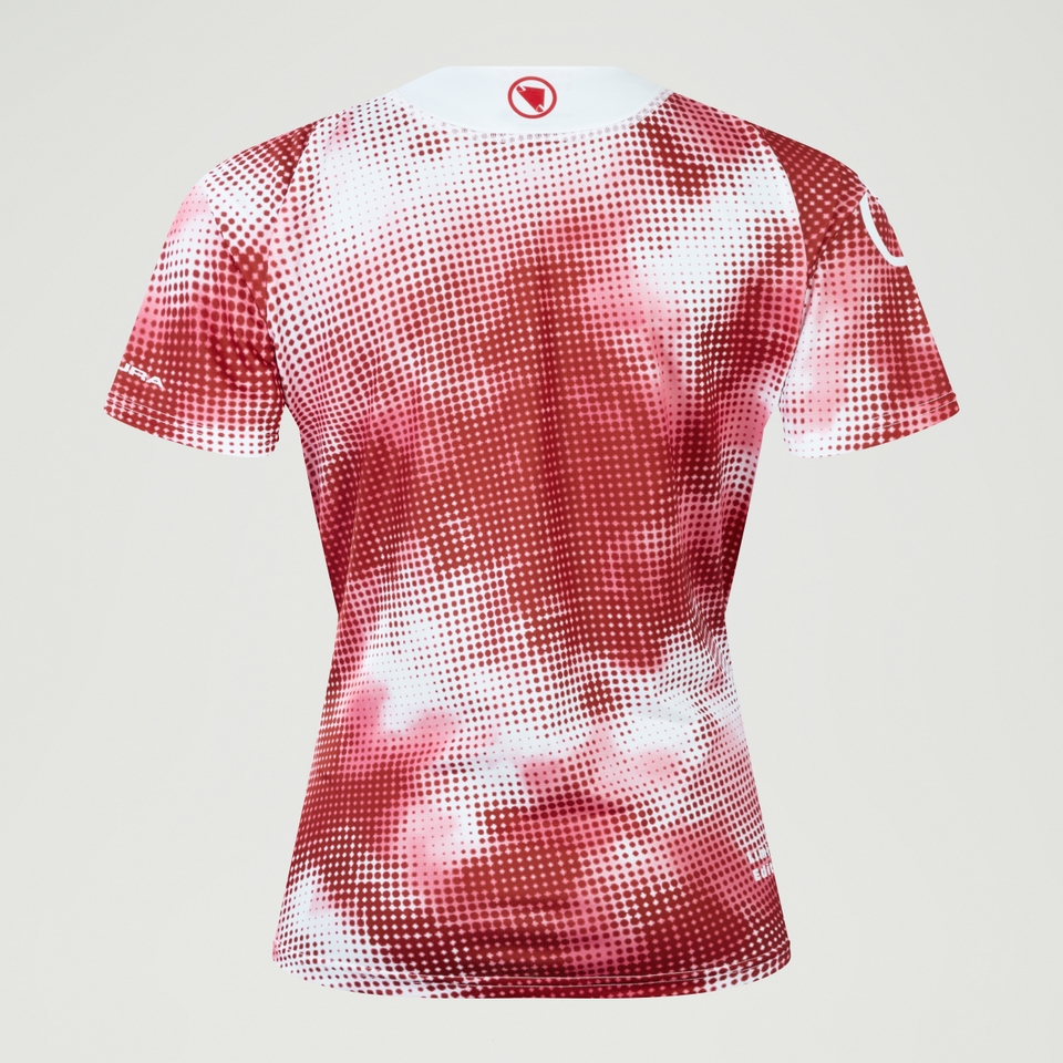 Women's Pixel Cloud Tee Ltd - Pomegranate - L
