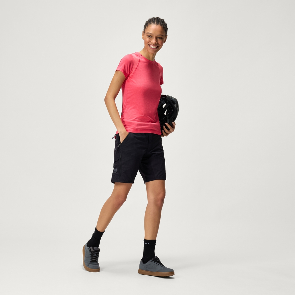 Women's Hummvee Short with Liner - Black - XL