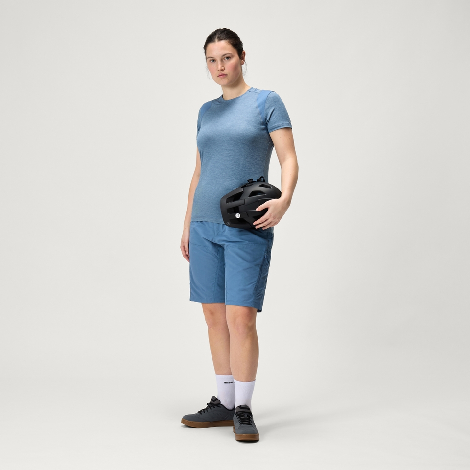 Women's Hummvee Short with Liner - Blue steel - XL