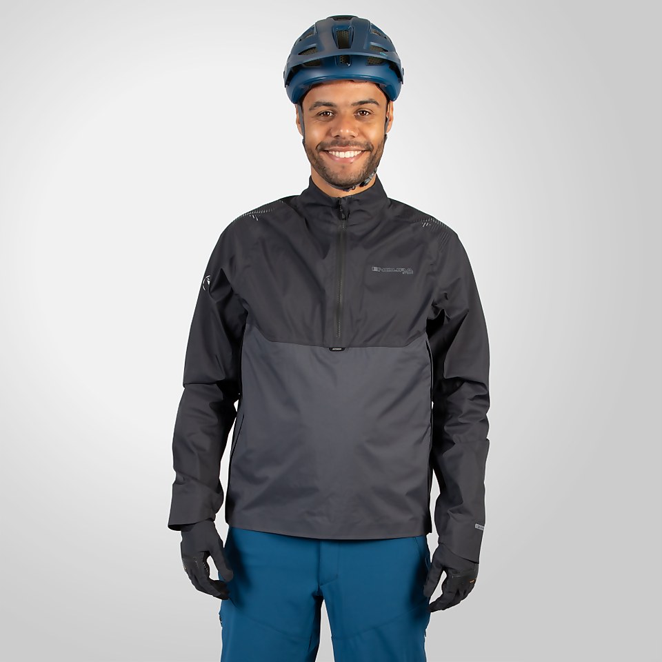 Men's MT500 Lite Pullover Waterproof Jacket - Black - M