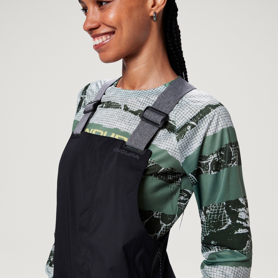 Women's MT500 Waterproof Bib Pant - Black - L