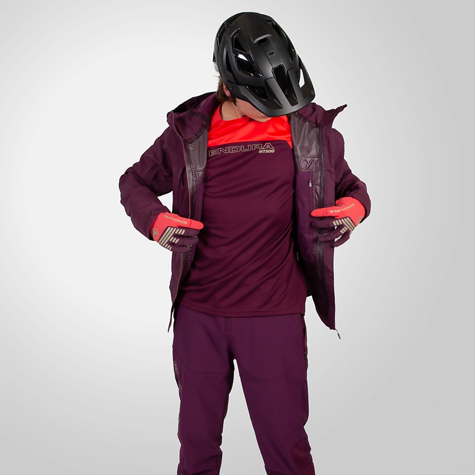 Men's MT500 Waterproof Jacket II - Aubergine - 3XL