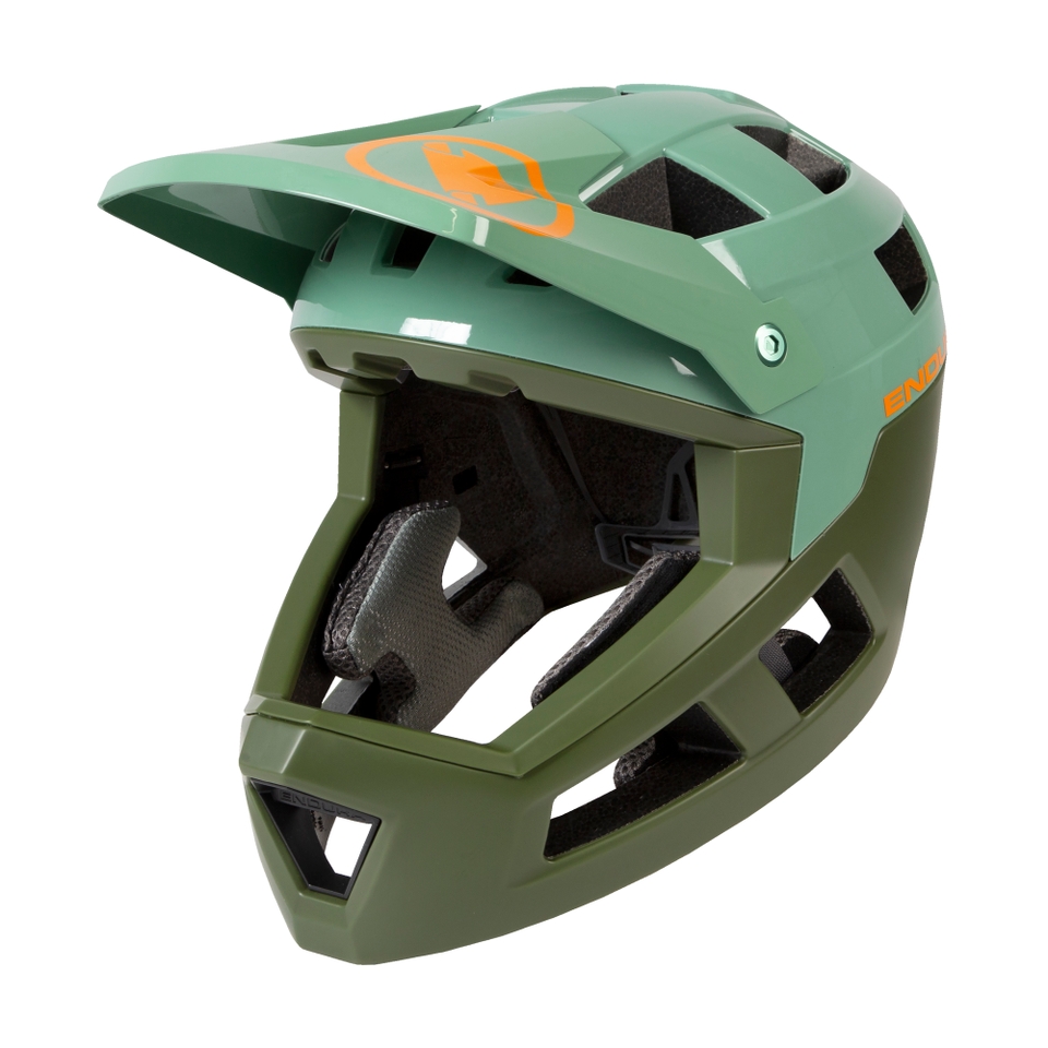 SingleTrack Full Face MIPS® Helmet - Olive Green - S-M