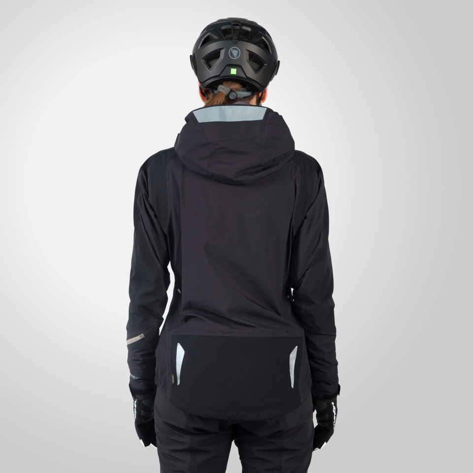 Women's MT500 Waterproof Jacket - Black - XL