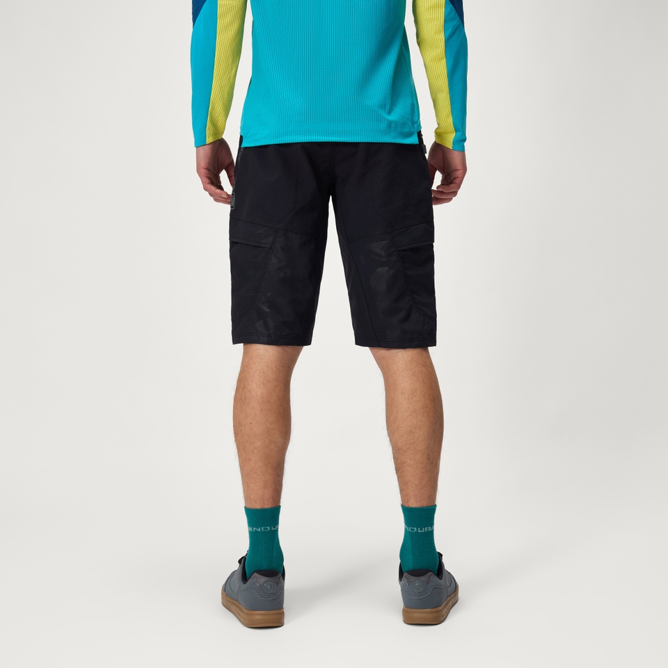 Men's Hummvee Short with Liner - Black Camo - XXL