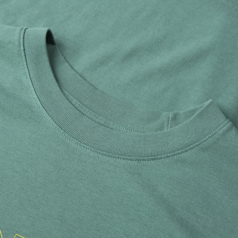 Unisex 'Linear Block' T-Shirt - Moss - L