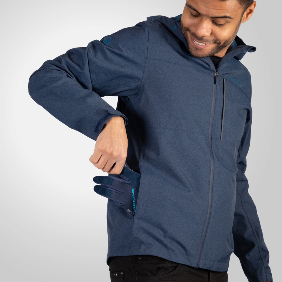 Men's Hummvee Waterproof Hooded Jacket - Ink Blue - 2XL