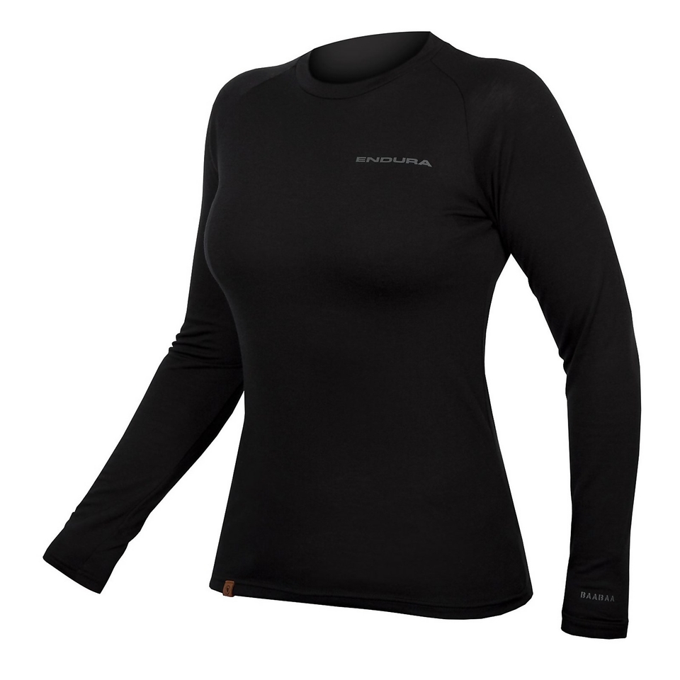 Women's BaaBaa Blend L/S Baselayer - Black - XL